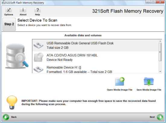 Recover RAM Photos from Camera